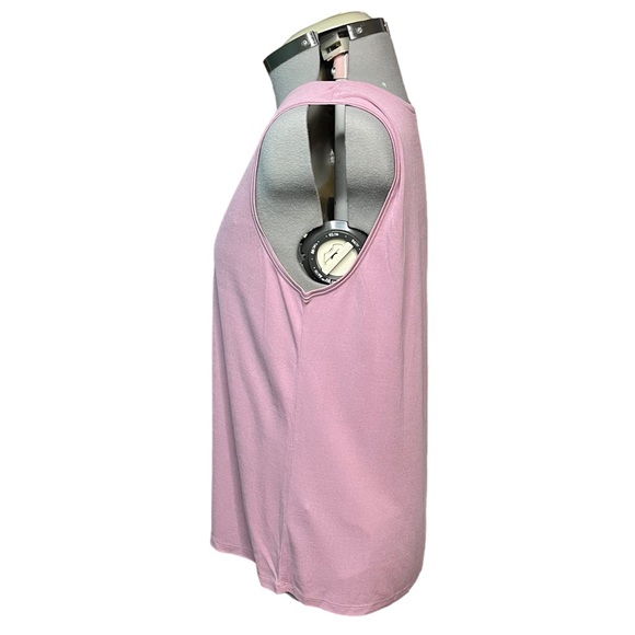 Eileen Fisher 100% Silk Sleeveless Tank Top Shirt Crew Neck Lilac Purple Large - Picture 4 of 9